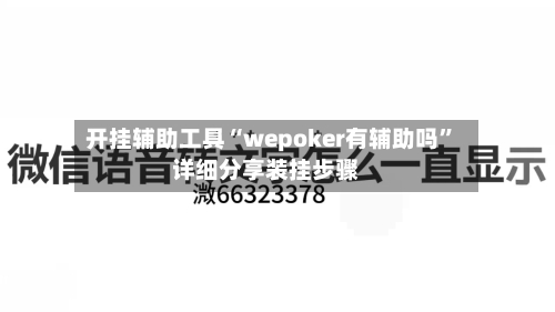 开挂辅助工具“wepoker有辅助吗”详细分享装挂步骤-第1张图片