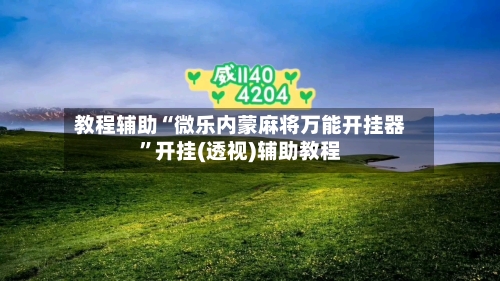 教程辅助“微乐内蒙麻将万能开挂器”开挂(透视)辅助教程-第1张图片