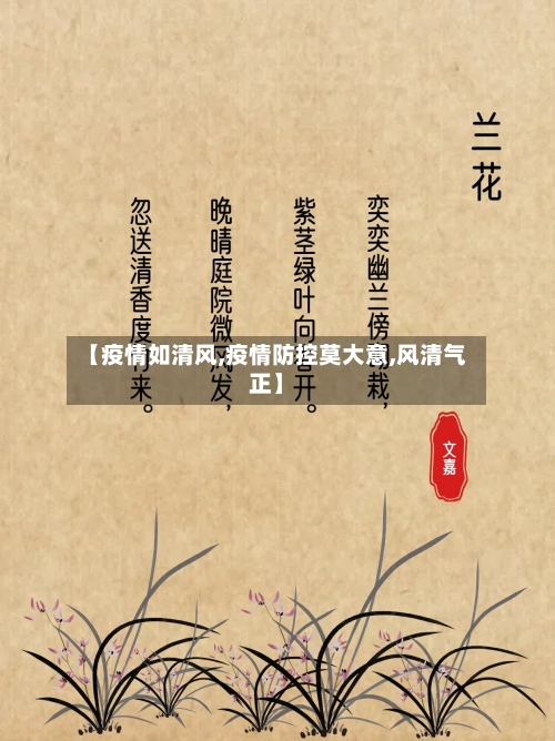 【疫情如清风,疫情防控莫大意,风清气正】-第1张图片