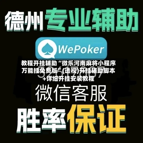 教程开挂辅助“微乐河南麻将小程序万能挂免费版”(透视)开挂辅助脚本+详细开挂安装教程-第1张图片