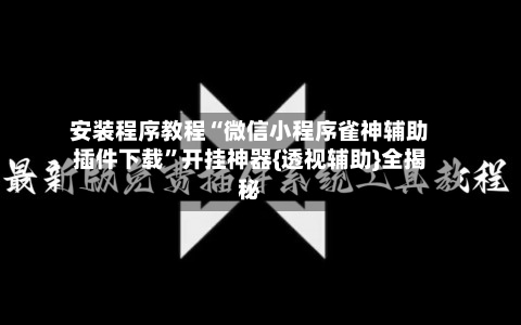 安装程序教程“微信小程序雀神辅助插件下载”开挂神器{透视辅助}全揭秘-第1张图片