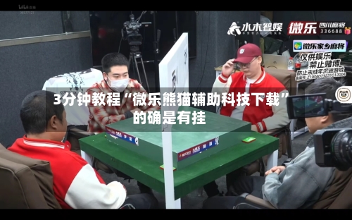 3分钟教程“微乐熊猫辅助科技下载”的确是有挂
