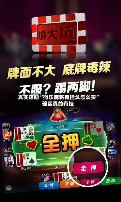 真实辅助“微乐麻将有挂么怎么买”确实真的有挂
