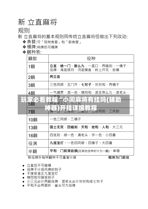 玩家必看教程“小闲麻将有挂吗(辅助神器)开挂详细教程-第2张图片