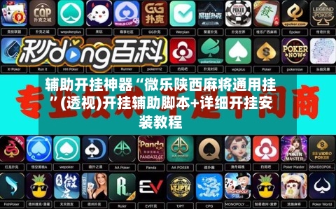 辅助开挂神器“微乐陕西麻将通用挂”(透视)开挂辅助脚本+详细开挂安装教程