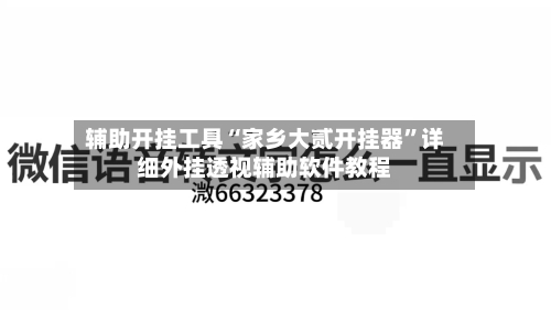 辅助开挂工具“家乡大贰开挂器”详细外挂透视辅助软件教程-第1张图片