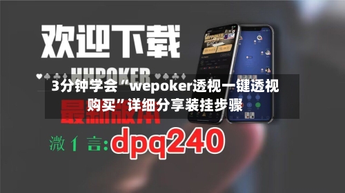 3分钟学会“wepoker透视一键透视购买	”详细分享装挂步骤-第1张图片