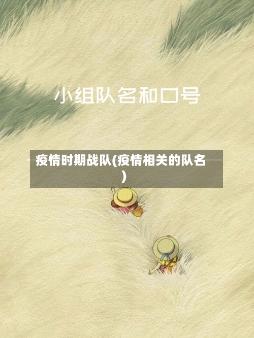 疫情时期战队(疫情相关的队名)