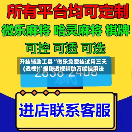 开挂辅助工具“微乐免费挂试用三天(透视)”揭秘透视辅助万能挂用法