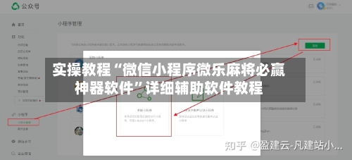 实操教程“微信小程序微乐麻将必赢神器软件	”详细辅助软件教程-第1张图片