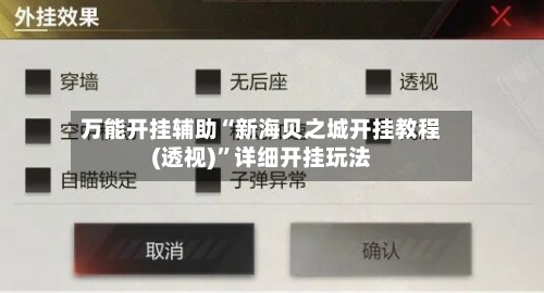 万能开挂辅助“新海贝之城开挂教程(透视)	”详细开挂玩法-第1张图片