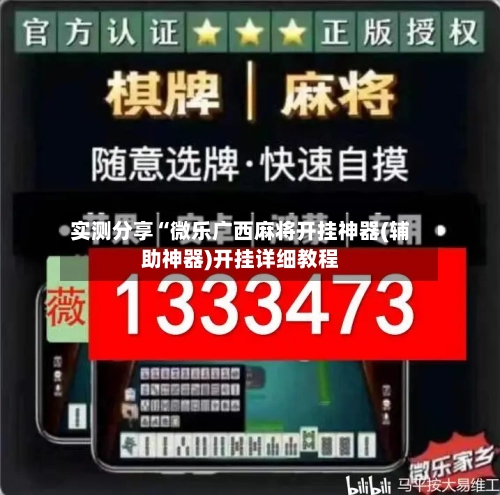 实测分享“微乐广西麻将开挂神器(辅助神器)开挂详细教程-第2张图片