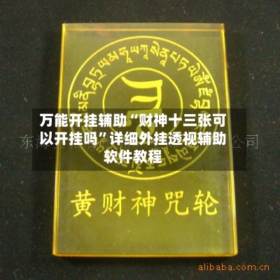 万能开挂辅助“财神十三张可以开挂吗”详细外挂透视辅助软件教程-第1张图片