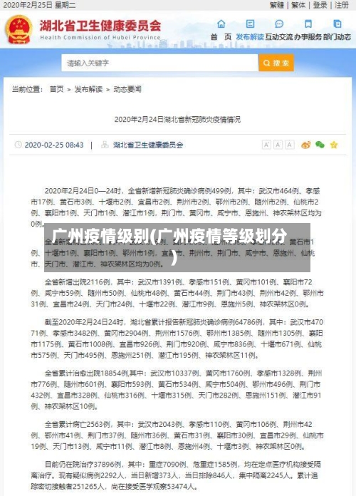 广州疫情级别(广州疫情等级划分)