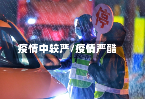 疫情中较严/疫情严酷