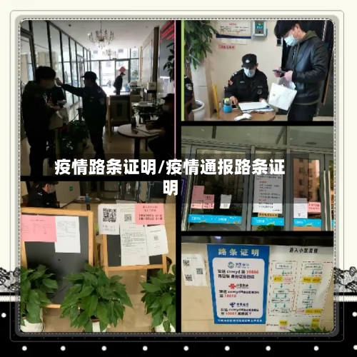 疫情路条证明/疫情通报路条证明-第1张图片