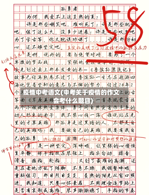 疫情中考语文(中考关于疫情的作文会考什么题目)