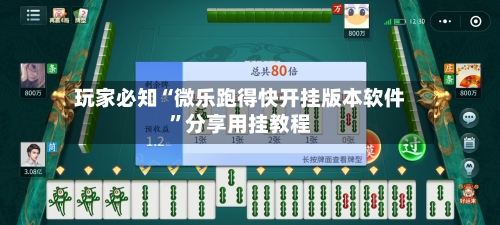玩家必知“微乐跑得快开挂版本软件”分享用挂教程-第1张图片