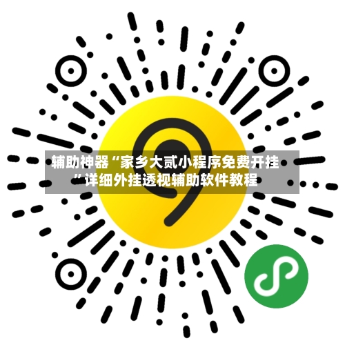 辅助神器“家乡大贰小程序免费开挂	”详细外挂透视辅助软件教程-第1张图片