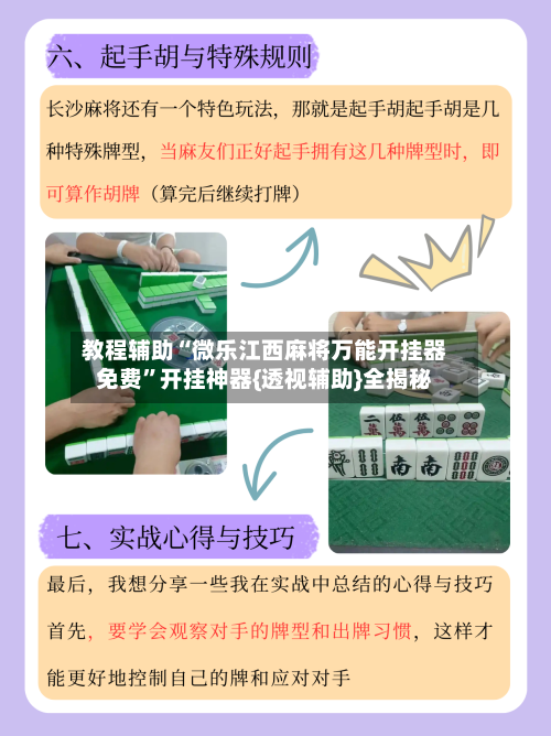 教程辅助“微乐江西麻将万能开挂器免费	”开挂神器{透视辅助}全揭秘-第1张图片