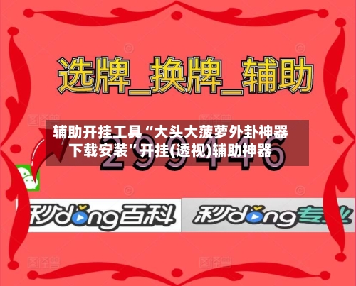 辅助开挂工具“大头大菠萝外卦神器下载安装”开挂(透视)辅助神器