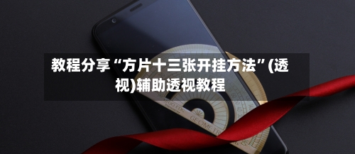 教程分享“方片十三张开挂方法	”(透视)辅助透视教程-第1张图片