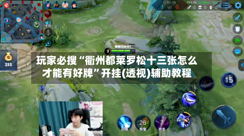 玩家必搜“衢州都莱罗松十三张怎么才能有好牌	”开挂(透视)辅助教程-第1张图片