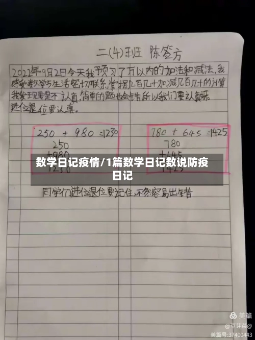 数学日记疫情/1篇数学日记数说防疫日记