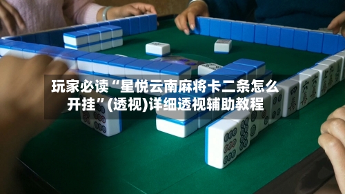 玩家必读“星悦云南麻将卡二条怎么开挂”(透视)详细透视辅助教程-第2张图片
