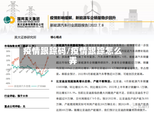 疫情跟踪码/疫情跟踪怎么弄