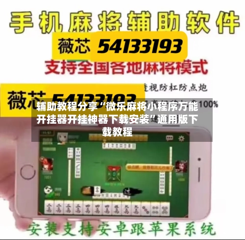 辅助教程分享“微乐麻将小程序万能开挂器开挂神器下载安装”通用版下载教程-第2张图片