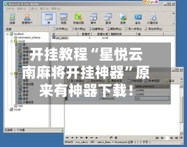 开挂教程“星悦云南麻将开挂神器”原来有神器下载！-第2张图片