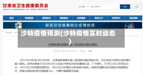 沙特疫情预测(沙特疫情实时动态)-第1张图片