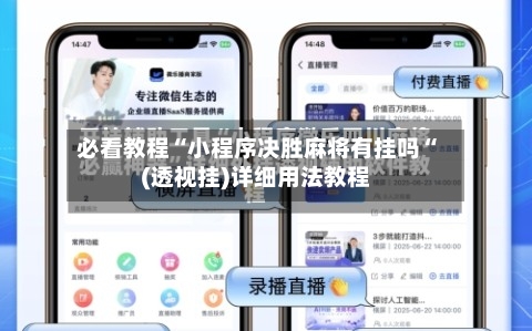 必看教程“小程序决胜麻将有挂吗“(透视挂)详细用法教程-第2张图片