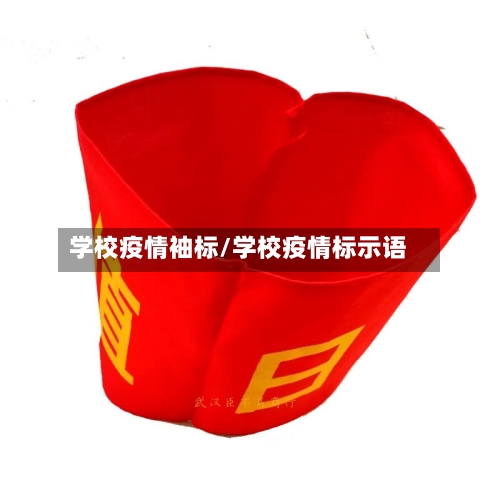 学校疫情袖标/学校疫情标示语-第1张图片