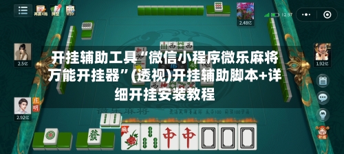 开挂辅助工具“微信小程序微乐麻将万能开挂器”(透视)开挂辅助脚本+详细开挂安装教程