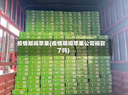 疫情期间苹果(疫情期间苹果公司捐款了吗)
