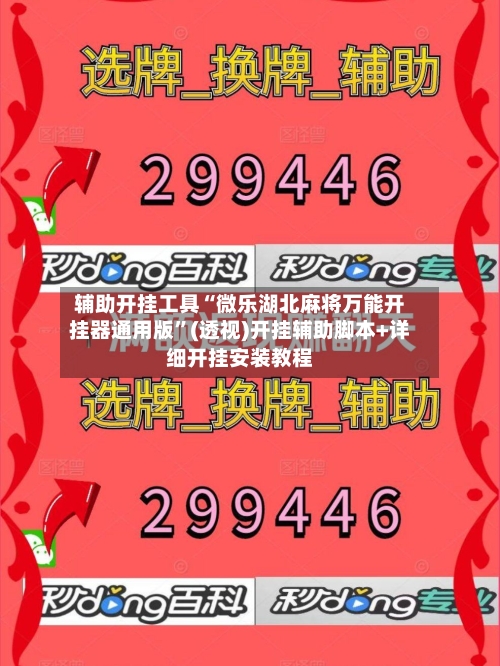 辅助开挂工具“微乐湖北麻将万能开挂器通用版”(透视)开挂辅助脚本+详细开挂安装教程-第1张图片