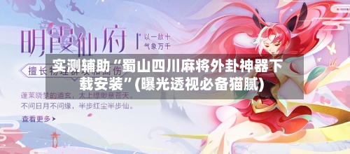实测辅助“蜀山四川麻将外卦神器下载安装”(曝光透视必备猫腻)