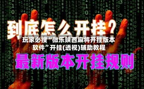 玩家必搜“微乐陕西麻将开挂版本软件”开挂(透视)辅助教程
