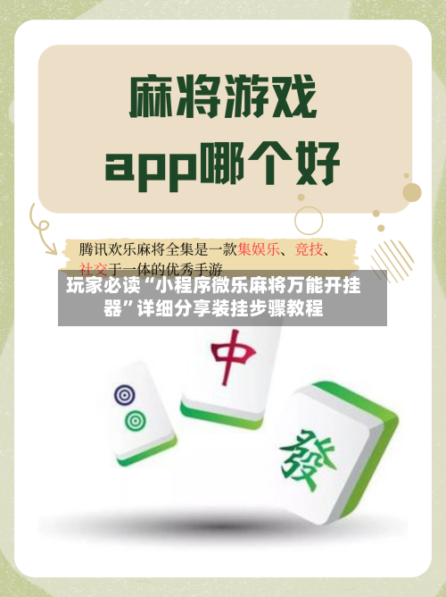 玩家必读“小程序微乐麻将万能开挂器”详细分享装挂步骤教程-第3张图片