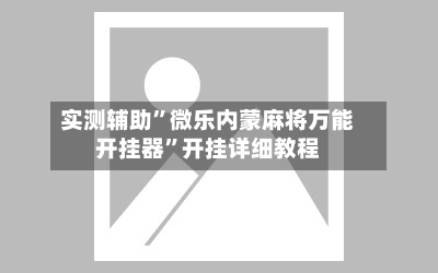 实测辅助”微乐内蒙麻将万能开挂器”开挂详细教程-第2张图片