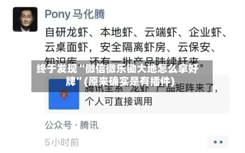 终于发现“微信微乐锄大地怎么拿好牌”(原来确实是有插件)
