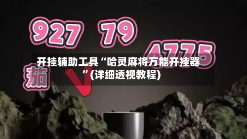 开挂辅助工具“哈灵麻将万能开挂器”(详细透视教程)-第1张图片