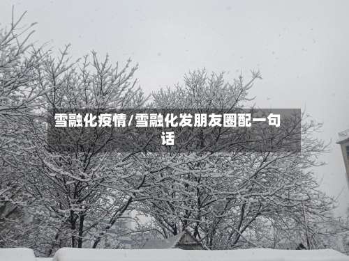 雪融化疫情/雪融化发朋友圈配一句话