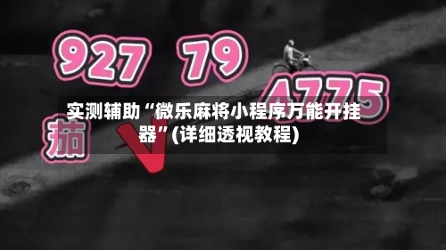 实测辅助“微乐麻将小程序万能开挂器	”(详细透视教程)-第1张图片