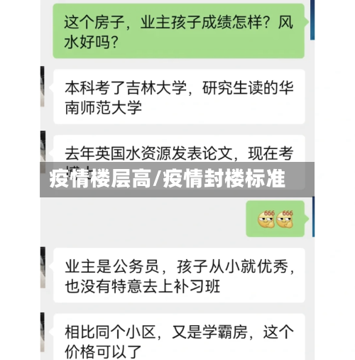 疫情楼层高/疫情封楼标准-第1张图片