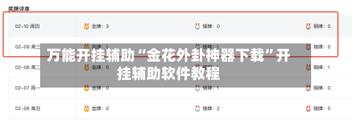 万能开挂辅助“金花外卦神器下载	”开挂辅助软件教程-第1张图片