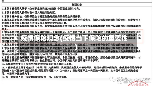 疫情保险观念(疫情当下保险的重要性)-第2张图片