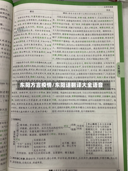 东阳方言疫情/东阳话翻译大全语音-第2张图片